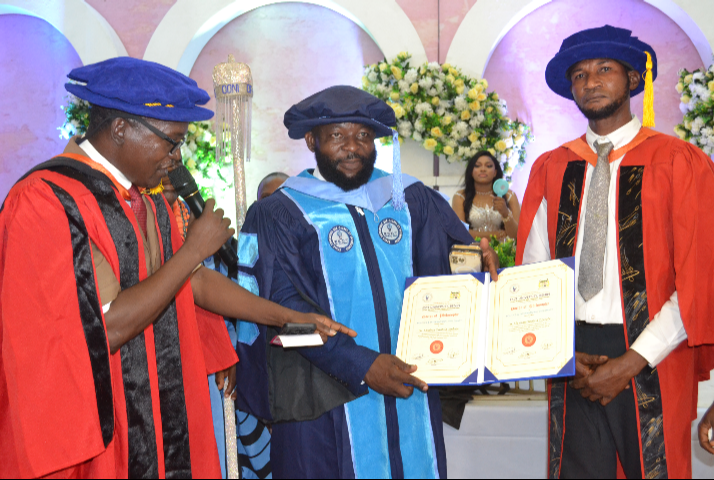 Prince Adeniran Oyebade weds lover, Opeyemi, as he bags Doctor of ...